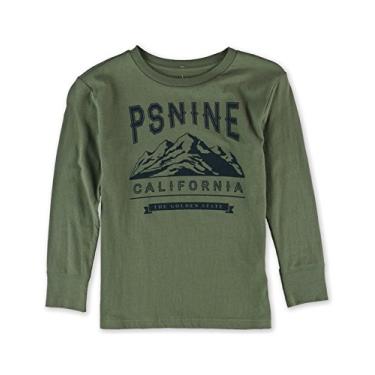 Imagem de Aeropostale Boys PSNINE California Graphic T-Shirt, Green, S (8)