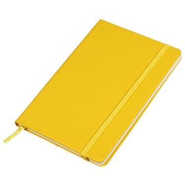 Imagem de Diário de couro B5/A5/A6 Caderno de negócios Papéis de cuidados com os olhos, amarelo, A6