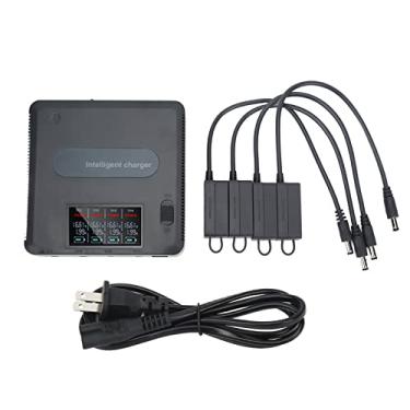 Imagem de Carregador de bateria de drone com display digital, hub de carregamento de bateria inteligente rápido e inteligente para drone DJI Mavic 2 100-240V(TOMADA DOS EUA)