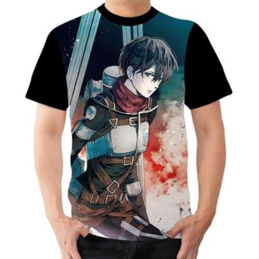 Imagem de Camiseta Camisa Personalizada Mikasa Ackerman Anime Aot - Dias No Esti