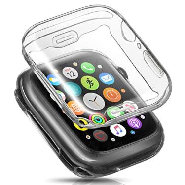Imagem de ORIbox Capa ultrafina compatível com Apple Watch Series 3 e Apple Watch Series 2, capa protetora completa de TPU HD, resistente a arranhões e absorção de choque