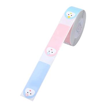 Imagem de LUGU papel de etiqueta térmica pa impresso de etiquetas d11/d110/d101 código de bar s preço tamanho nome etiquetas em b nco à prova d'água resistente ao sgo 14x40mm 160 folhas/rolo pa