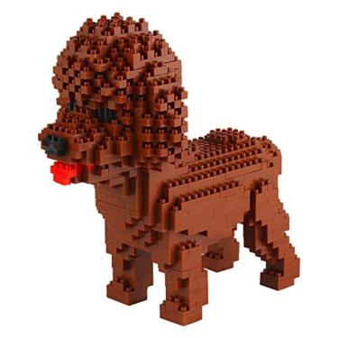 Imagem de Blocos de construção Micro Dog, mini tijolos para animais de estimação, 950 peças KLJM-02 (Poodle)
