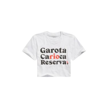 Imagem de Infantil - Camiseta Menina Silk Garota Carioca Reserva Mini Branco  menina