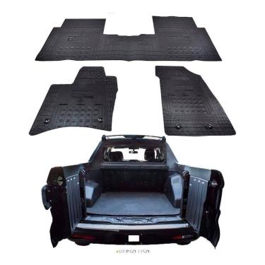 Imagem de Tapete Interno Reforçado Fiat Toro Caçamba Eva 2016 Diante