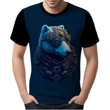 Imagem de Camisa Camiseta Estampada Steampunk Urso Tecnovapor Hd 16 - Enjoy Shop