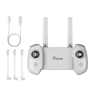 Imagem de Potensic Controle remoto apenas para drone Gimbal ATOM de 3 eixos, leve com 1 cabo de carregamento USB e 3 cabos OTG