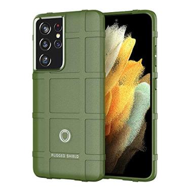 Imagem de LABILUS Capa para S21 Ultra 5G, (Série Rugged Shield) Capa protetora tática tática de armadura sólida de TPU compatível com Galaxy S21 Ultra (6,8 polegadas) - Verde exército