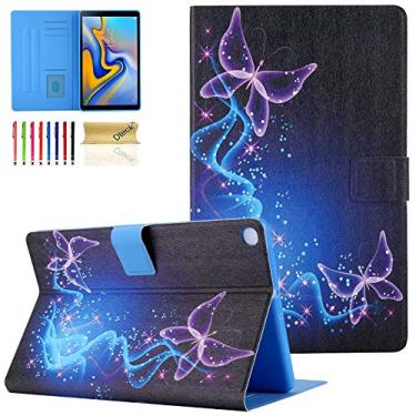 Imagem de Capa para Galaxy Tab A 8.0 2019 T290 T295 T297, Dteck PU Leather Folio Stand Wallet Capa protetora para Samsung Galaxy Tab A 20.3 cm 2019 sem S Pen modelo SM-T290 Wi-Fi, SM-T295 LTE, borboleta