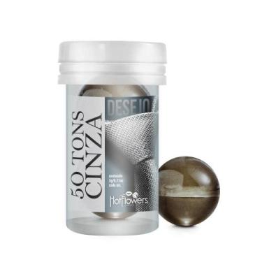 Imagem de Hot Ball Bolinhas Explosivas 50 Tons De Cinza Lubrifica e Gela - D.AMO