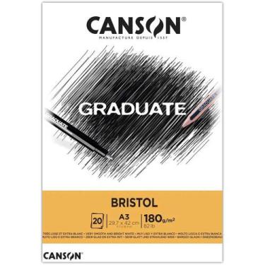 Imagem de Bloco Canson Graduate Bristol 180g A3 20f Canson