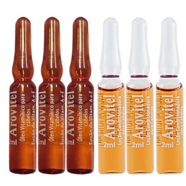 Imagem de Arovitel Extrato de Jaborandi + Vitamina A+E 2ml (5 de cada)