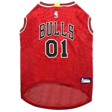 Imagem de Pets First Camiseta NBA CHICAGO BULLS DOG, média - regata de basquete para animais de estimação