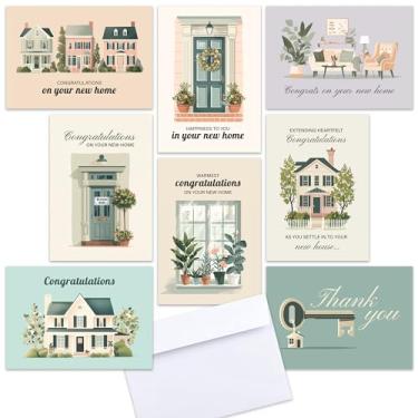 Imagem de Hat Acrobat 24 novos cartões comemorativos domésticos com 8 designs clássicos para corretores de imóveis (clássico)