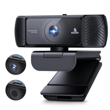 Imagem de NexiGo N680P Webcam com microfone de transmissão 1080p 60FPS, capa de privacidade e tripé integrados, câmera web para computador HD câmera de vídeo com microfone para conferência de jogos Skype Zoom