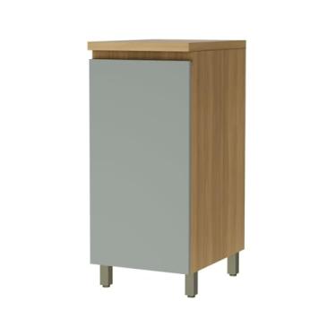 Imagem de Balcão 1 Porta Nesher Rainha 40cm 100% Mdf Nature/verde