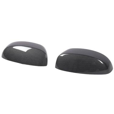 Imagem de 2 Pçs Tampa do Espelho Lateral Capa 25788157 Asa Lateral Espelho Capa Esporte Olhar Retrovisor Habitação Substituição para 1500 2500 Hd 3500 Hd (Estilo Fibra de Carbono)