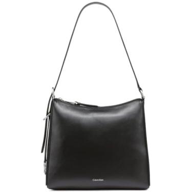 Imagem de Calvin Klein Bolsa de ombro Mandy com zíper superior, Preto/prata, One Size