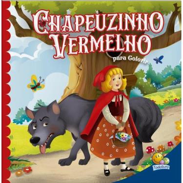 Imagem de Livro - Contos Clássicos para Colorir: Chapeuzinho Vermelho