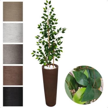 Imagem de Bambu Da Sorte 150cm Planta Artificial Com Vaso Decorativo - Flor de M