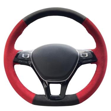 Imagem de MEWANT Capa volante costurada à mão para golfe 7/golfe Sportsvan/Polo 5/Polo 6/Up!/Arteon/Passat B8/Passat Variant/Caddy