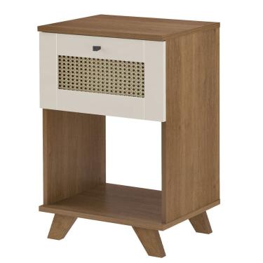 Imagem de Mesa De Apoio 1 Gaveta 64 cm 4673 Cinamomo Off White ARLY