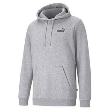 Imagem de Blusao Puma Ess Small Logo Hoodie Fleece Masculino Cinza-Masculino