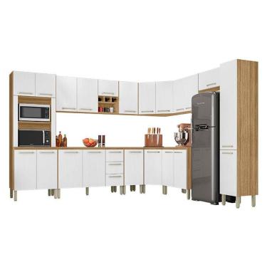 Imagem de Cozinha Modulada Ametista Composição 1 Freijó Supremo - Kits Paraná