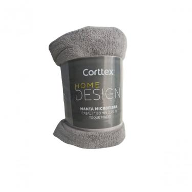 Imagem de Manta De Microfibra Casal Cinza