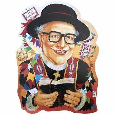 Imagem de Painel Decorativo Festa Junina Padre - 70cm X 50cm
