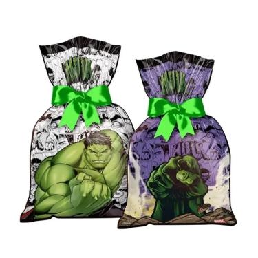 Imagem de Sacola Plástica Surpresa Hulk - 12 Unidades