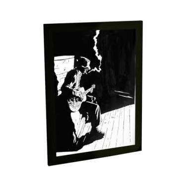 Imagem de Quadro Decorativo Guitarra Blues Ilustração Desenho Hq Decoração Poster Quarto Sala