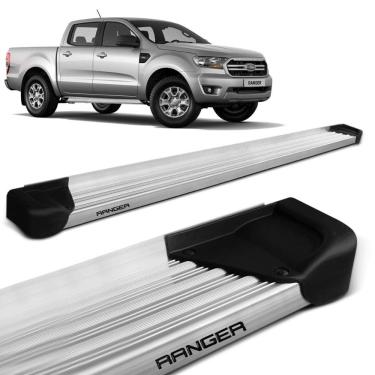 Imagem de Estribo Lateral Ranger Cab. Dupla 2013 a 2023 Aluminio Natural A3 Gtnox