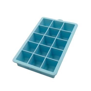 Imagem de Forma de Gelo em Silicone, 15 Cubos, Retangular, 13 x 19 x 4 cm, Cores Sortidas