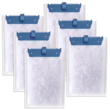 Imagem de Pryitier Pacote com 6 cartuchos de filtro para filtros Tetra Whisper Bio-Bag, cartuchos de filtro de substituição médios para aquários compatíveis com filtros Tetra Whisper 10i/IQ10/PF10 e TetraFauna