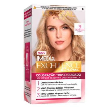 Imagem de Coloração Imédia Excellence L'Oréal Paris, 9 Louro Muito Claro