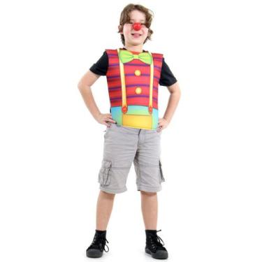 Imagem de Kit Peitoral Infantil de Palhaço - Fantasia para Carnaval e Festas - S