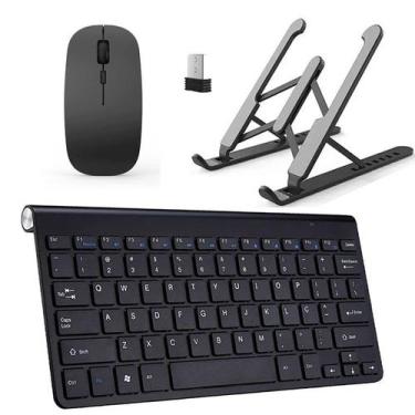 Imagem de Teclado Mouse Slim e Suporte Preto para Notebook Acer - Global Cases