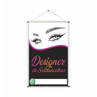 Imagem de Banner pronto Sobrancelha BA 115 medida 45x70 cm arte pronta