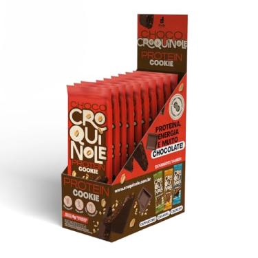 Imagem de Choco Croquinole Protein Cookie, Biscoito Proteico de Amendoim com Cacau Coberto com Chocolate, Sem Glúten, Sem Lactose, 6g Proteína, 36g