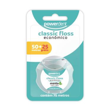 Imagem de FIO DENTAL CLASSICFLOSS ECONOMICO P50 L75m
