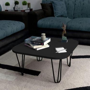 Imagem de Mesa De Centro Pés Hairpin Legs Lateral De Apoio Para Sala Estar Dormi