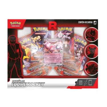 Imagem de Cartas Pokémon Equipe Rocket Coleção Ex com 49 Cards - Copag (Mewtwo)