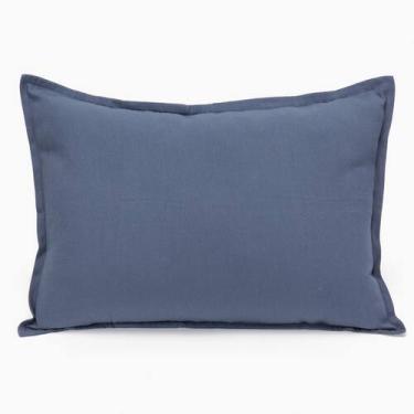 Imagem de Pacote de capa de almofada de 2 algodão azul 40x60 cm - Lightbek Offic