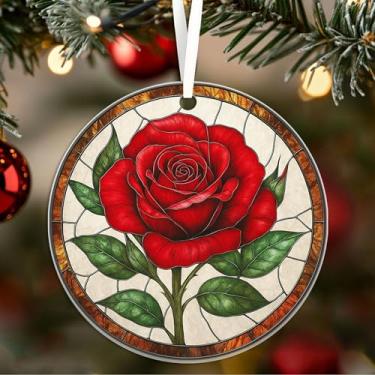 Imagem de Enfeite acrílico de flor do mês de nascimento de junho - apanhador solar de vitral rosa do vale - flores para pendurar na janela - presente de aniversário para melhores amigos - mãe - dela