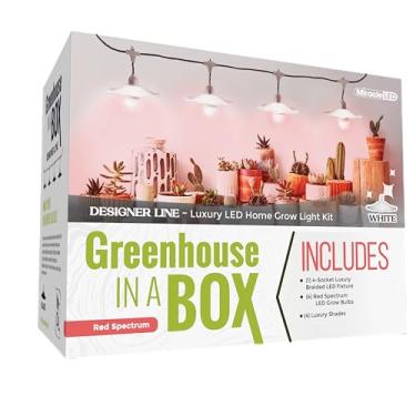 Imagem de Miracle LED Grow with Elegance 4 soquetes e sombra branca (edição de espectro vermelho de 6,5 KK)