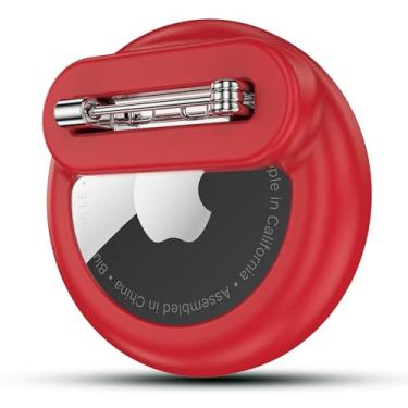 Imagem de SZJCLTD Suporte de rastreador para AirTag com pino, rastreador GPS leve oculto seguro para crianças, compatível com Apple Air Tags para crianças, idosos, coleira de animais de estimação, sapatos