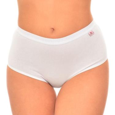 Imagem de Kit 10 Calcinhas Calçola Cintura Alta Algodão - Linda Brasil, GG