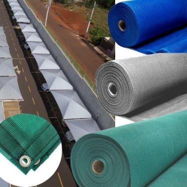 Imagem de Tela para Cobertura para lava rápido 5,10X6M CINZA com ilhos - MAIS SO