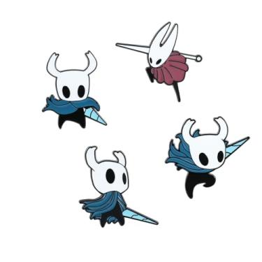 Imagem de Pinos de metal esmaltados Hollow Knight, broche de abelha de jogo de aventura, decoração criativa de jogo clássico, acessórios para cosplay, presentes, 1.0 Inches, Esmalte, Sem Pedra Preciosa